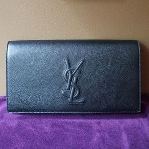 Saint Laurent Black Kate Clutch